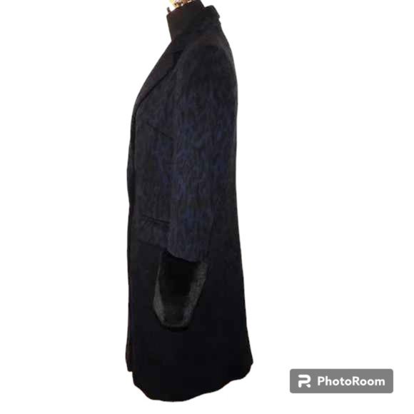 Helene Berman London Navy 'Future College' Notch Collar Lined Buttoned Coat - Picture 7 of 16